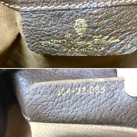 Authentic Gucci brown monogram coated canvas bucket bag - Picture 14 of 16